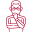 outline of a man who is a padel coach
