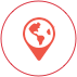 icon with map of world
